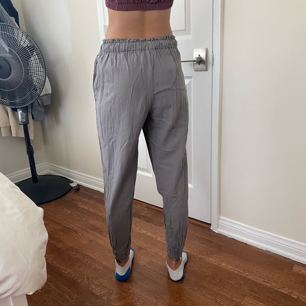 Gray Scrunchy Joggers